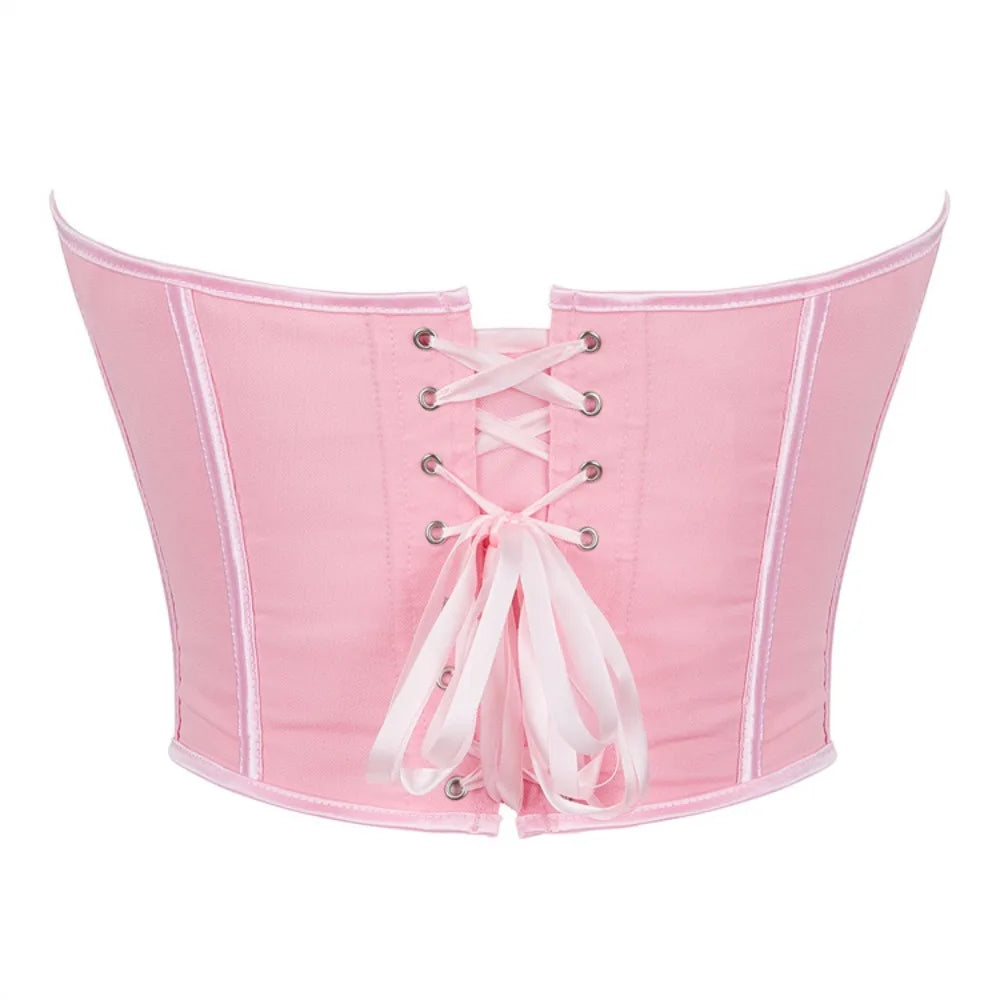 HLJ&GG Sexy Off Shoulder Corset Vest Two Piece Sets Women Sleeveless Backless Bandage Irregular Top + Sequin Mini Skirts Outfits
