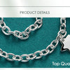 DOTEFFIL 925 Sterling Silver Star Pendant 18 Inch Chain Necklace For Woman Wedding Engagement Fashion Jewelry