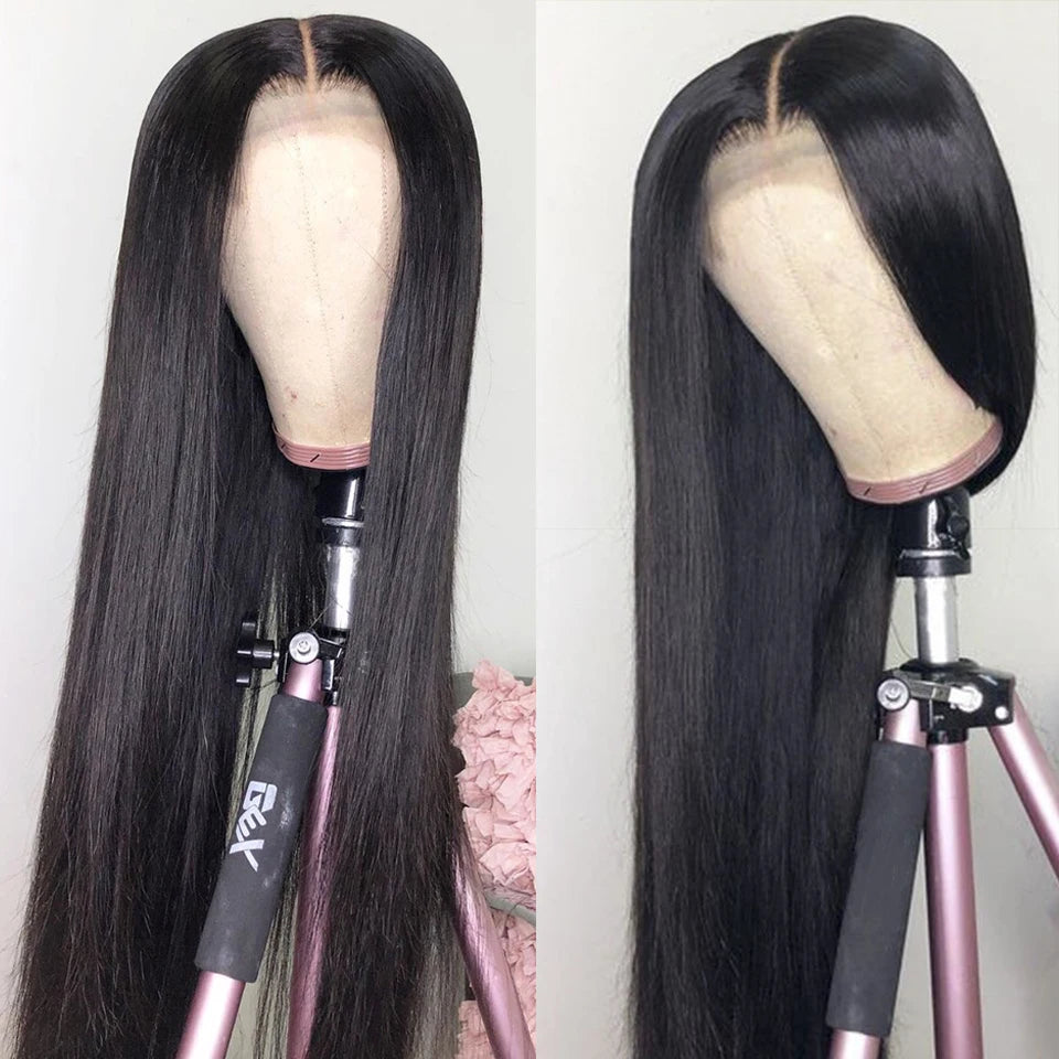 Hd Lace Frontal Wig 13x6 Lace Front Wig Human Hair 30Inch Bone Straight Transparent Lace Human Hair Wigs HD Lace 4x4 Closure Wig