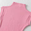 Women Summer Sexy Turtleneck Sleeveless T-Shirts Tops Solid Slim Fit Pullovers Causal Tees Shirts Female Streetwear Basics Tees