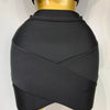 Damen sexy Top kurzer Rock Bodycon Bandage Zweiteiler Sets Weiß Schwarz 2025 Abendparty Luxus Geburtstag Outfit Nachtclub Anzüge