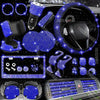27PCS/Set Women Bling Universal Fit Polyester Steering Cover Shiny License Frame Phone Holder Coasters Tools Car Accessorie