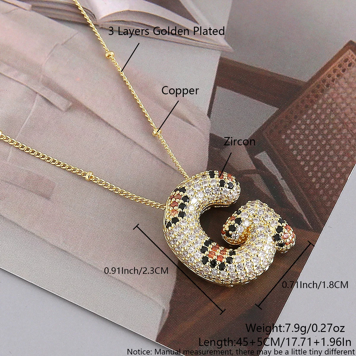 MHS.SUN Neue Leopard Bubble Buchstabenkette Vergoldet Chunky Bubble Zirkon 26 Initialen Anhänger Halskette Frauen Modeschmuck