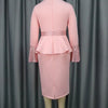 Church Dresses for Women Elegant Ruffles Long Flare Sleeves Sequined Party Bodycon Peplum Classy Occasion African Wedding Guest