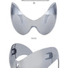 Y2k Oversized Sports Sunglasses Women 2000's Wrap Around Shield Goggle Men 2024 Luxury Brand Trends Punk Sun Glasses Male Oculos