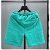 Neue Mode gestrickte Shorts Herren Bequemer elastischer Bund Kleidung Männliche atmungsaktive kurze Hosen Übergröße
