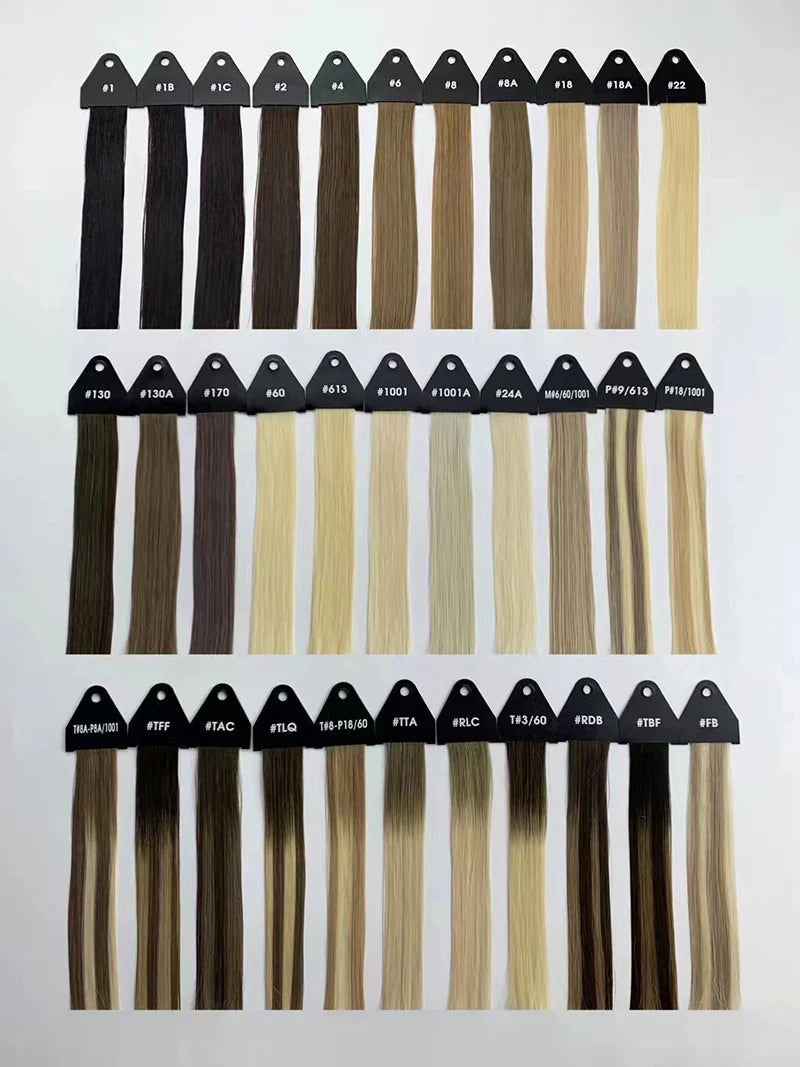 Remy Straight Tape In Hair Extensions Brown 14-30inch Invisible Blonde Virgin Skin Weft PU Human Hair Extension For Women