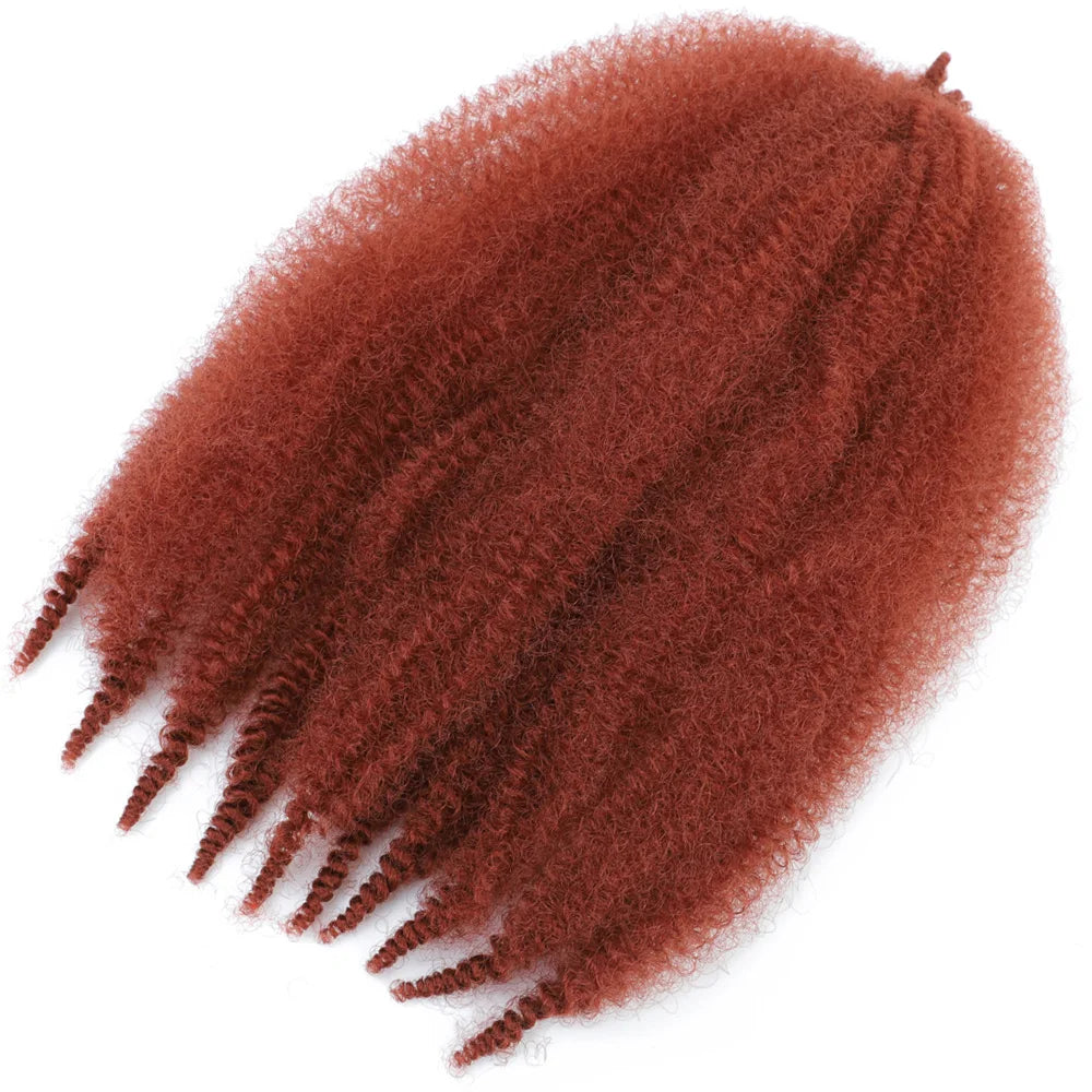24 Zoll Kinky Afro Springy Braiding Crochet Hair 18 Zoll Marley Kinky Crochet Braids Hair Soft Afro Kinky Twist Crochet Braid Hair