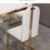 Einzigartige Luxus-Esstischstühle mit modernen Metallbeinen, rechteckiger Esstisch im platzsparenden nordischen Design, Mesa De Comedor Möbel