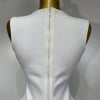 Women 2025 Sexy V Neck Cut Out Short Bandage Dress Silver Sequin White Elegant Luxury Birthday Party Club Wedding Vestidos