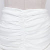 CM.YAYA 2024 Spring/Summer A-Line Women Skirt Satin Ruffles 3D Floral Decorations Night Club Party Hip-Wrapped Short Skirts