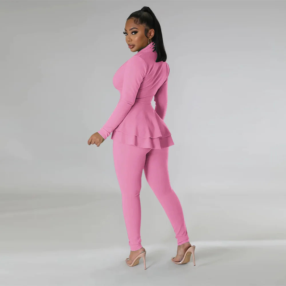 pants sets suits for women 2022 office outfits women suits lady set pants long sleeve  two piece outfit 2022 clothes for woman