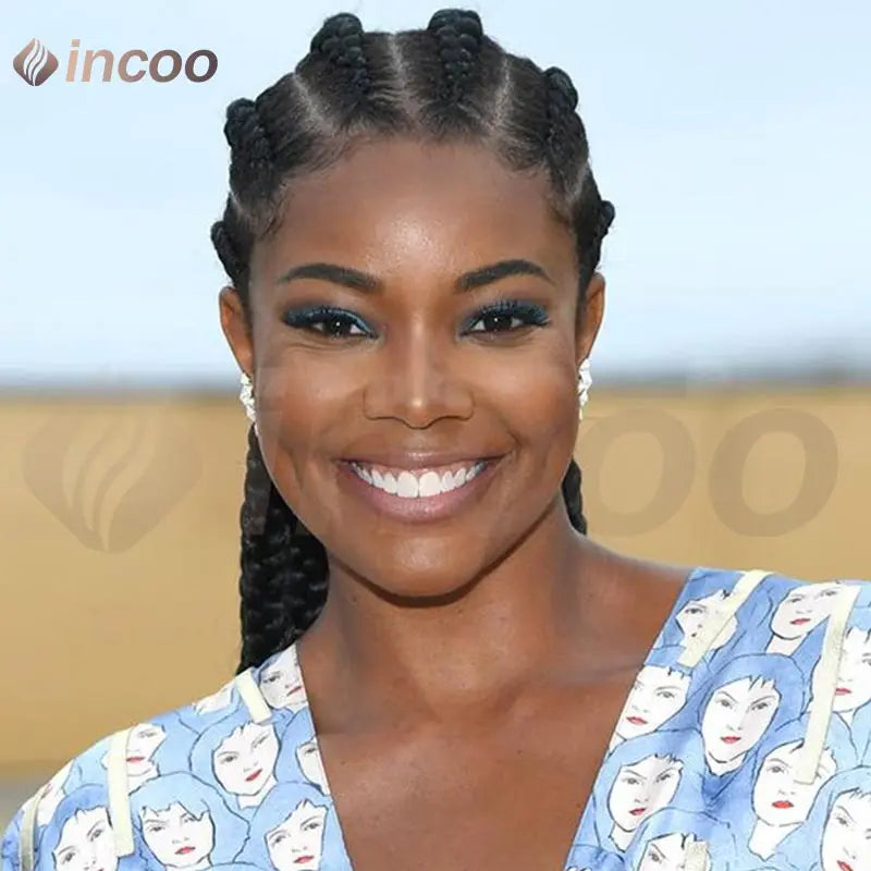 Wear and Go Glueless Wig Synthetische Vollspitzenperücke Geflochtene Perücken Jumbo Box Braids Perücke für schwarze Frauen Afrikanische Faux Locs Flechtperücke