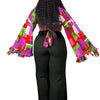 Wmstar Plus Size Two Piece Sets Wholesale Long Sleeve Print Top and Wide Leg Pants Matching Suit Fall Clothing Dropshopping