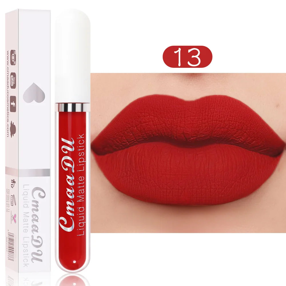 18 Color Lipstick Matte Waterproof And Long-lasting Lip Gloss