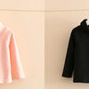2025 Spring Autumn 2-10 Years Children'S Candy Color Sweet Long Sleeve High Neck Unisex Kids Girl Boy Basic Turtleneck T-Shirt