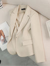 Women Blazer Ladies Red Green Beige Black Solid Female Business Work Wear Slim Formal Jacket Coat For Autumn Winter
