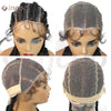 Wear and Go Glueless Wig Synthetische Vollspitzenperücke Geflochtene Perücken Jumbo Box Braids Perücke für schwarze Frauen Afrikanische Faux Locs Flechtperücke