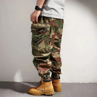 Plus Size American Outdoor Function Camouflage Tactical Cargo Pants Men Trousers Japanese Harajuku High Quality Baggy Joggers