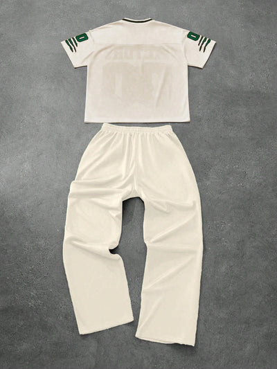 2026 Summer Men's And Women's Short Sleeved Pants 2-Piece Set With Letter Printing Simple Quick Drying T-Shirt Pants Casual Set