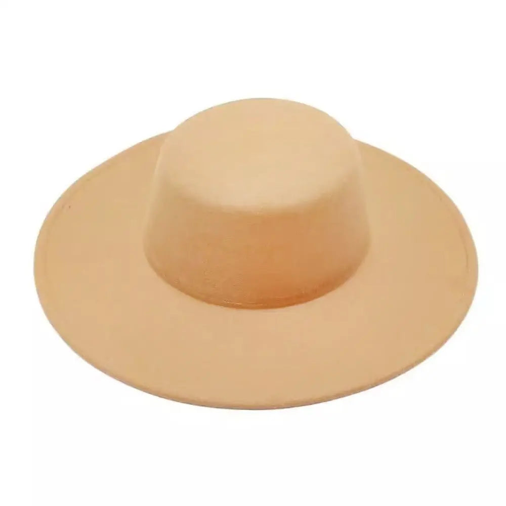 Hepburn-Stil Damen Flatcap Neue französische elegante Flat-Top-Mütze Dame Hut Retro-Filzhut mit breiter Krempe für Damen