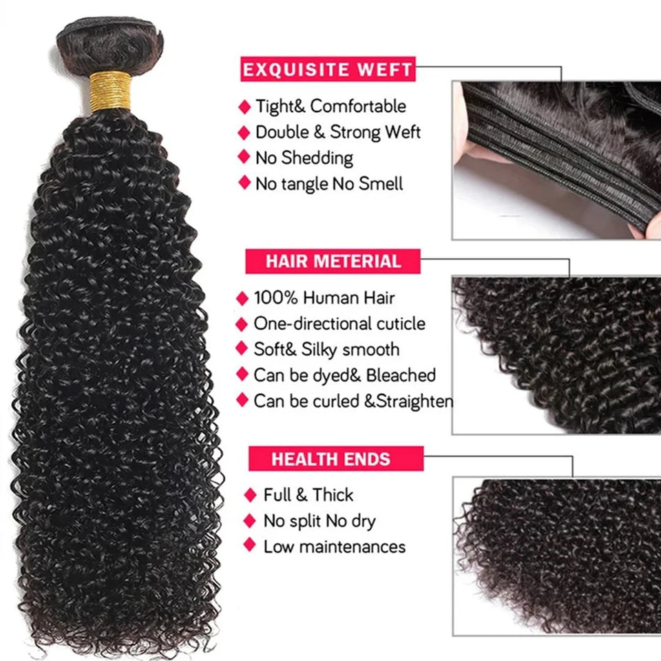 Peruanische Kinky Curly Echthaar Bündel Großhandel 1/3/4 Stück Natürliche Haarverlängerungen Topper Frauen 100% Remy Echthaar Bündel