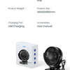 TOPK Mini Portable Clip on Fan,USB Desk Fan,3 Speeds Quiet Wind 720° Rotate Personal Electric Fan,Standing fans for Room Home