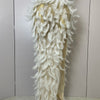 Stock 2025 Women Sexy Sparkly Rhinestone Mesh Feather Long Dress Elegant Evening Party Celebrate Birthday Performance Costume