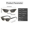 Fashion CAT EYE Rhinestone Bling Sunglasses Women Vintage Brand Luxury Small Frame Ladies Gradient Sun Glasses Oculos UV400