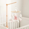 Baby-Kinderbett-Mobile-Rassel-Spielzeug 0-12 Monate Säugling Weicher Filz Teddy Samt Rosa Bär Bettglocke Hängendes Spielzeug Halterung Babybett Mädchen Spielzeug