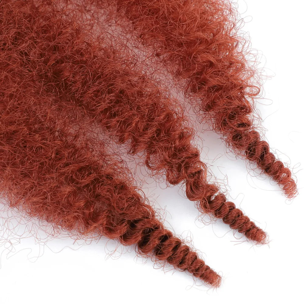 24 Zoll Kinky Afro Springy Braiding Crochet Hair 18 Zoll Marley Kinky Crochet Braids Hair Soft Afro Kinky Twist Crochet Braid Hair