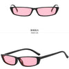 1PC Small Rectangle Sunglasses Women Retro Brand Designer Sun Glasses Vintage Square Narrow Frame Eyewear Female UV400 Shades