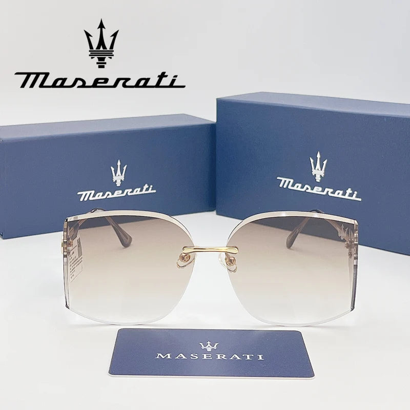 MASERATI Luxury Sunglasses Nylon Sunglasses UV400 Sunglasses for Driving Cycling Beach Outdoor for Men Women Trendy Design
