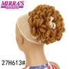 Synthetic Afro Puff Drawstring Ponytail Hair Bun 10 Inch Short Afro Kinkys Curly Afro Bun Extension Hairpieces Large Size