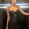 Dulzura Träger-Spitzen-Minikleid Patchwork Bodycon Party Elegante Club-Outfits Y2K Kleidung 2023 Sommer Damen Kleidung Dropshipping