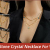 DIEYURO 316L Stainless Steel Square Green Red Zircon Pendant Necklace For Women Classic Luxury Girls Jewelry Chain Birthday Gift