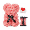 Artificial Flower Eternal Rose Teddy Bear for  Birthday Anniversary Gifts & Decor Miniatures A for my girlfriend Valentine's Day