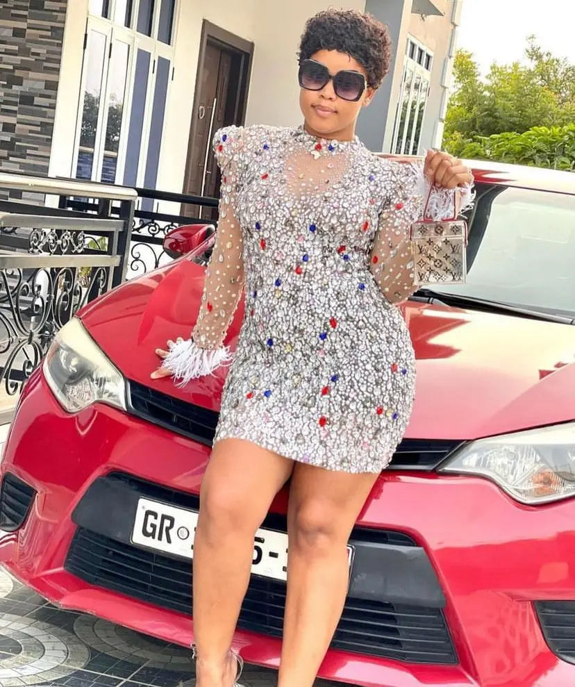African Dresses for Women Summer New Arrival African Women Sexy Sleeveless O-neck Midi Dress African Clothes Women