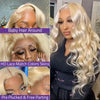 613 Blonde Body Wave 13x6 HD Lace Frontal Human Hair Wigs 38 40 Inches Honey Colored Lace Closure Front Wig For Black Women