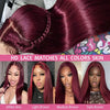 Dark Burgundy Straight Wigs 13X4 HD Lace Front Human Hair Wigs 99J Color Straight Brazilian Hair Wig Glueless Wig Pre Glueless