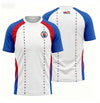 2026 Haiti Football Uniform 3D Printed Short Sleeved T-shirt Sports Shirt Men's Football Training Uniform Men's Top Streetwear