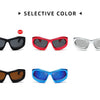 Cool Exaggerated Glasses Future Science And Technology Sense Skiing Big Frame Sunglasses Dazzling Men And Womean