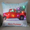 45cm Glowing Santa Claus Pillowcase with Led Lights 2023 New Year Decoration for Home Christmas Ornament Decor Led Cushion Cover