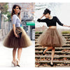 Multi-layer Tulle Tutu Skirts Fuchsia 6 Layers Fluffy Petticoat Underskirt Princess Ball Gown Women Halloween Party Skirt