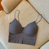 Knitted Binder Chest Woman Tops Spaghetti Strap Corset Crop Camis With Built in Bras Korean Fashion Woman Vest Camisole