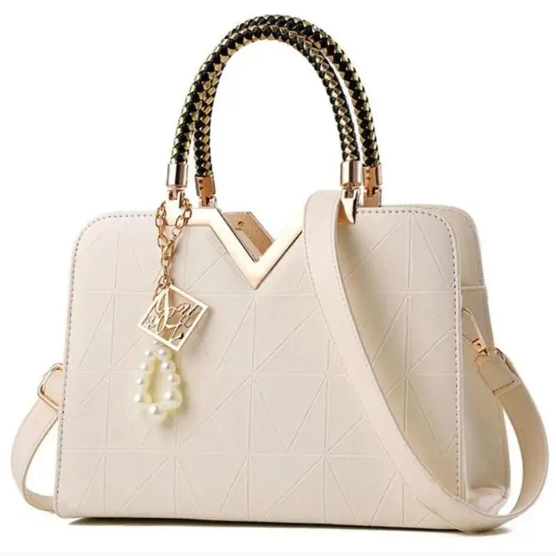 Damen Handtasche Patchwork Umhängetasche Messenger Office Work PU Leder Damen Tasche Luxus Mode Elegant