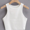 2023 Summer Fashion Women Sexy Slim Tops O-neck Sleeveless Double Nylon Ladies Good Quality Tank Tops 6 Colors