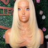 99J Burgundy Red Layered Lace Front Wig With Bangs Bone Straight Synthetic Lace Frontal Wigs 13x4 HD Glueless PrePlucked Cosplay