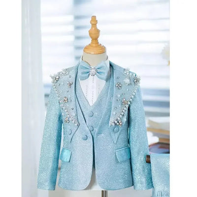 Baby Boy Suit Children's Piano Performance Evening Dress Blazers Sets Boys Suits For Weddings Traje De Niño Para Bautizo A3742