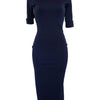 European and American women's fashion white stripe dress